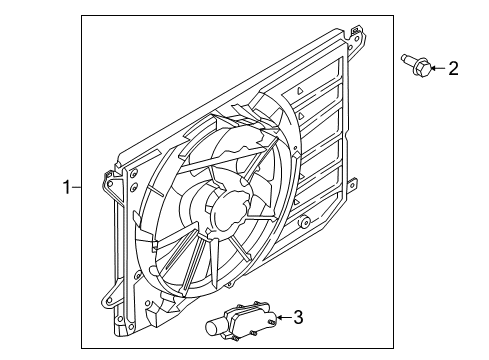 2014 Ford C-Max Cooling System, Radiator, Water Pump, Cooling Fan Diagram