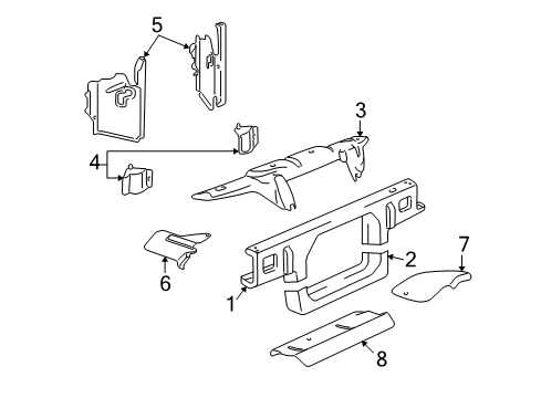 2003 Lincoln Town Car Radiator Support Diagram