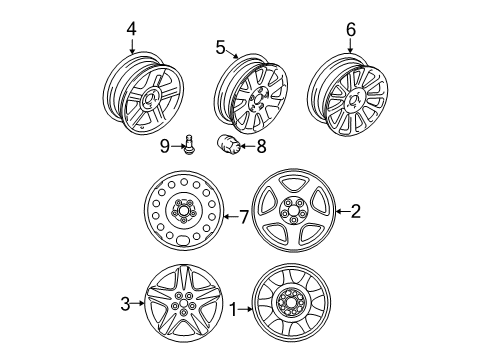 2001 Lincoln LS Wheels Diagram