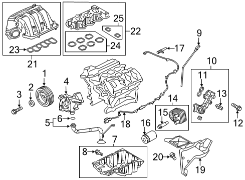 2017 Ford F-150 Engine Parts & Mounts, Timing, Lubrication System Diagram 7 - Thumbnail