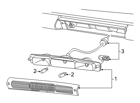 2002 Lincoln Blackwood High Mount Lamps Diagram