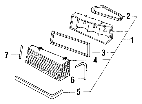 1987 Mercury Grand Marquis Tail Lamps Diagram