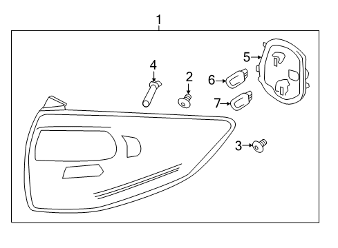 2013 Ford C-Max Lamp Assembly Diagram for DM5Z-13405-A