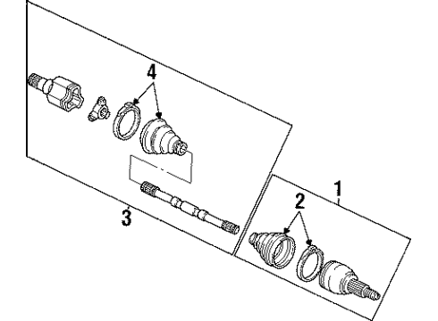 1996 Ford Taurus Joint Diagram for F6DZ3B436DB