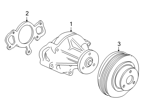 2003 Lincoln LS Water Pump Diagram 2 - Thumbnail