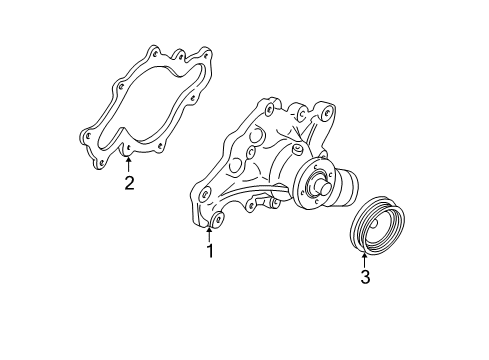 2004 Ford Expedition Water Pump Diagram 1 - Thumbnail