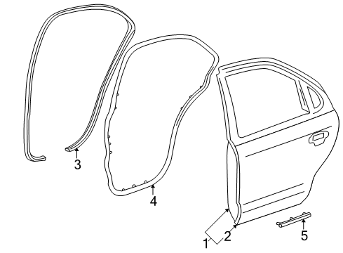 2007 Ford Five Hundred Rear Door Diagram