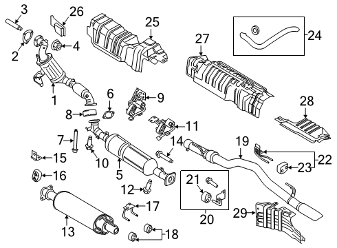 2017 Ford Transit-350 HD Bracket - Exhaust Brake Support Diagram for CK4Z-5260-B