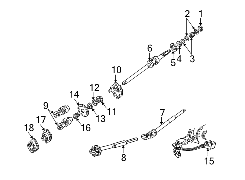 2006 Mercury Grand Marquis Shaft & Internal Components Diagram