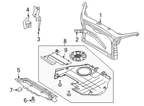 2006 Lincoln Zephyr Cover - Access Hole Diagram for 6E5Z-54104B40-A