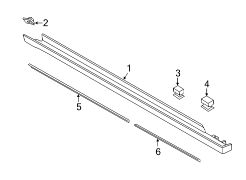 2020 Ford Fusion Seal - Body Side Panel Diagram for DS7Z-54101C40-A