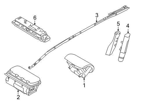 2013 Ford Police Interceptor Utility Module - Air Bag Diagram for BB5Z-78611D10-A