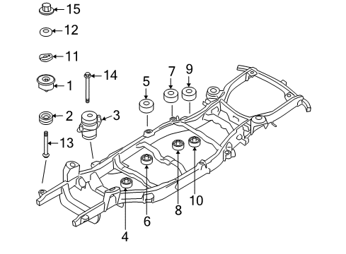 2010 Ford Explorer Nut - Adjusting Screw Diagram for -N621946-S438