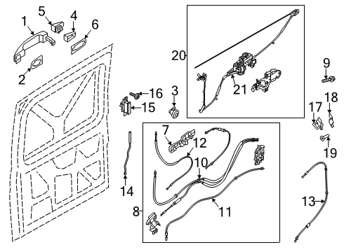 2015 Ford Transit-350 HD Side Door Diagram 3 - Thumbnail