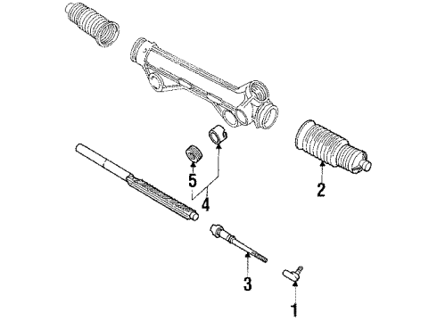 1988 Ford Aerostar P/S Pump & Hoses, Steering Gear & Linkage Diagram 3 - Thumbnail