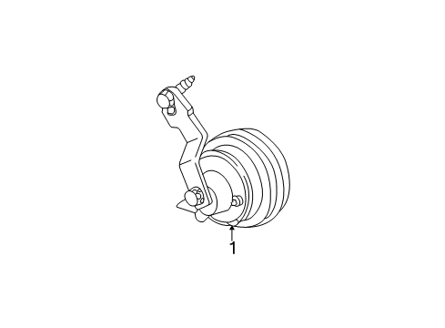 2002 Ford Taurus Horn Assembly Diagram for 4L3Z-13832-A