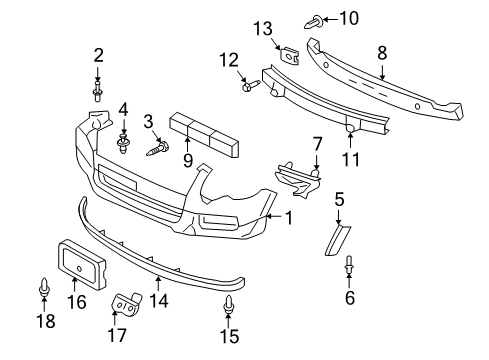 2009 Ford Explorer Sport Trac Cover Diagram for 6L2Z-17D957-VAPTM