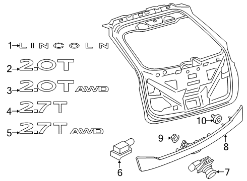 2019 Lincoln Nautilus Lift Gate, Electrical Diagram 2 - Thumbnail