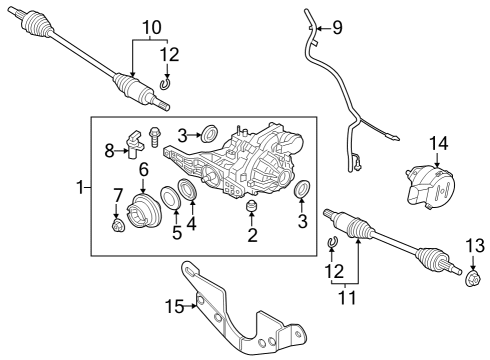 2022 Ford Escape MOTOR AND DRIVE ASY Diagram for K2GZ-4C210-A