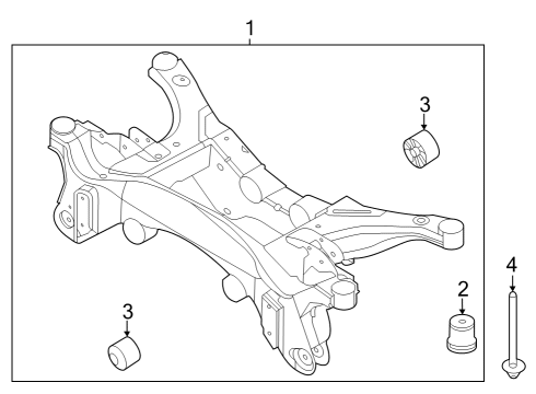 2022 Ford Escape Suspension Mounting - Rear Diagram 1 - Thumbnail