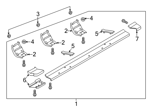 2019 Ford Expedition Running Board Diagram 3 - Thumbnail