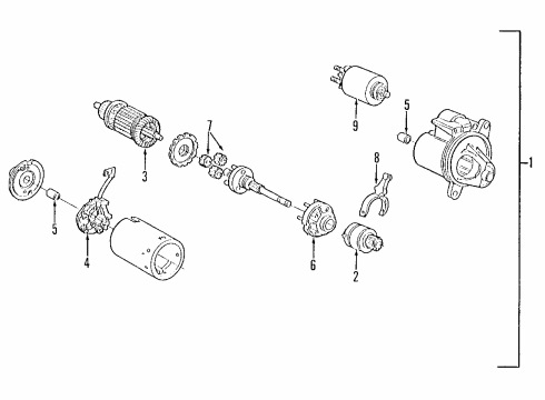 1995 Ford Windstar Starter, Charging Diagram