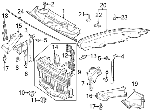 2024 Ford Mustang SPACER Diagram for PR3Z-8472-A