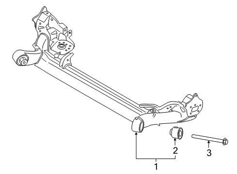 2020 Ford EcoSport Rear Suspension, Control Arm Diagram 2 - Thumbnail