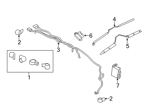 2019 Ford Edge Electrical Components - Rear Bumper Diagram