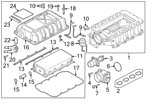 2023 Ford F-150 PLATE - ENGINE DAMPER COVER Diagram for NR7Z-6N308-B