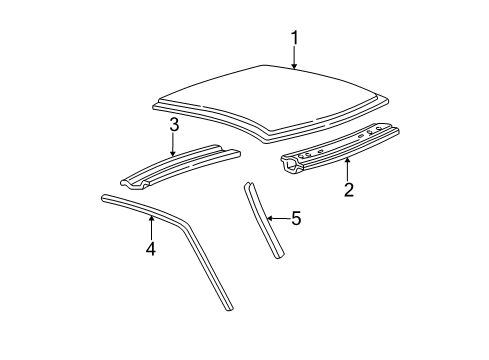 2008 Ford F-150 Roof & Components Diagram 1 - Thumbnail