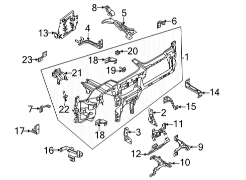 2021 Ford Mustang Mach-E Screw And Washer Assembly Diagram for -W717725-S439