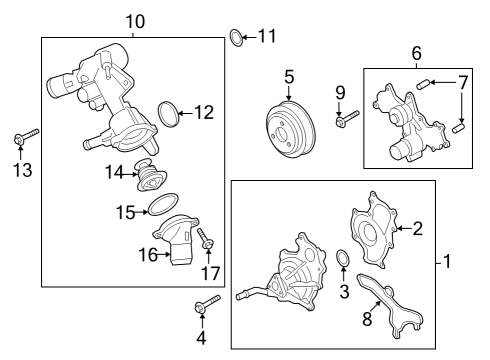 2023 Ford Police Interceptor Utility Seal Diagram for AT4Z-8527-A