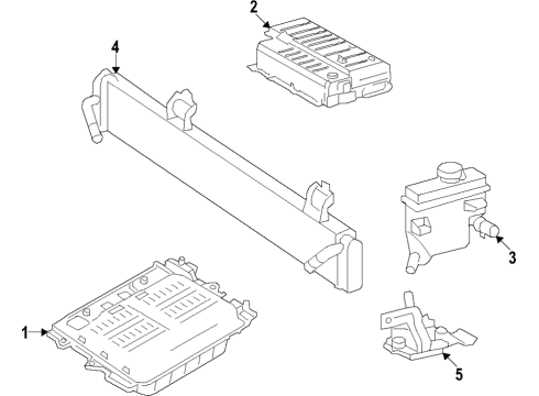 2023 Lincoln Aviator MODULE - HYBRID TRANSAXLE - FR Diagram for L1MZ-7P209-B