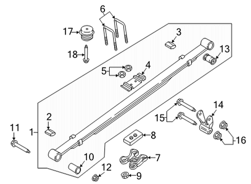 2021 Ford F-150 BUSH Diagram for ML3Z-5781-A