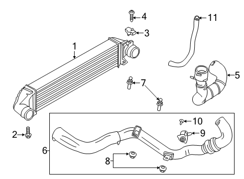 2019 Lincoln MKC Intercooler, Cooling Diagram 1 - Thumbnail