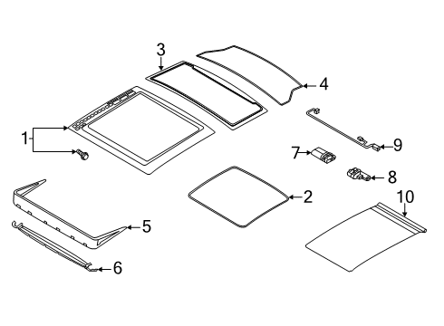 2021 Ford Escape Sunroof, Body Diagram