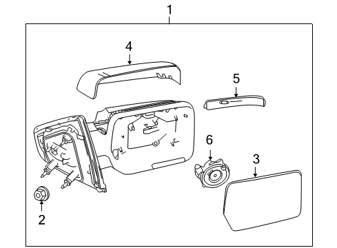 2013 Ford F-150 Outside Mirrors Diagram 4 - Thumbnail