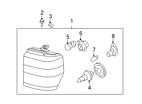 2009 Ford E-350 Super Duty Headlamps, Electrical Diagram 1 - Thumbnail