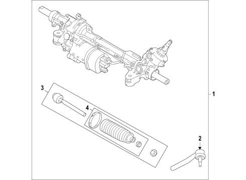 2021 Ford Bronco Steering Column & Wheel, Steering Gear & Linkage Diagram 4 - Thumbnail