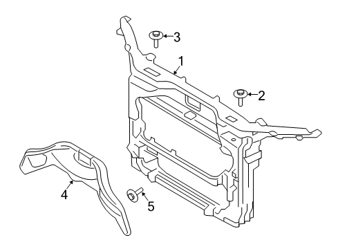 2012 Ford Edge Radiator Support Diagram