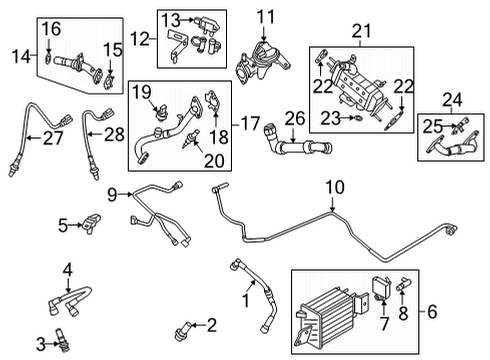 2023 Ford F-150 MODULE - ENGINE CONTROL - EEC Diagram for ML3Z-12A650-GYB