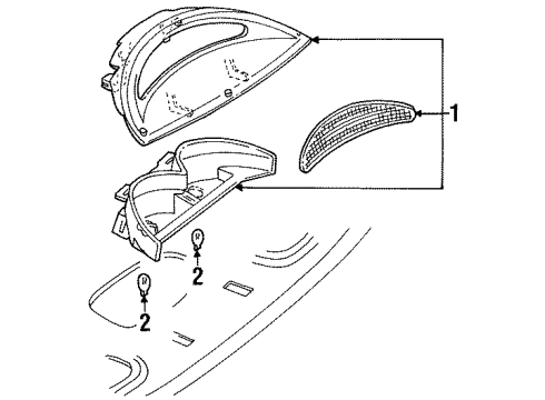 1998 Mercury Sable High Mount Lamps Diagram