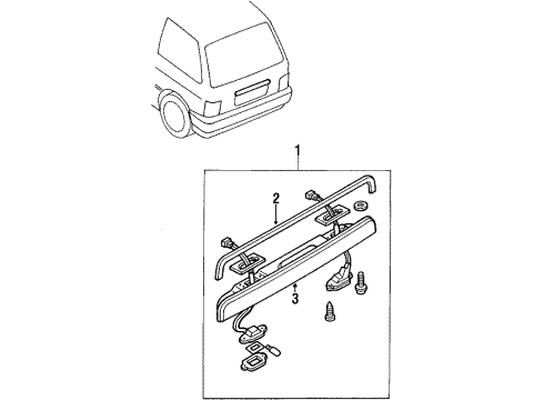 1988 Ford Festiva License Lamps Diagram