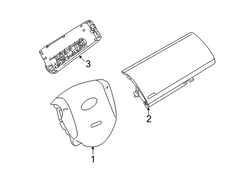 2012 Ford Transit Connect Air Bag Components Diagram 1 - Thumbnail