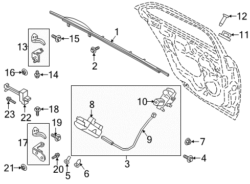 2017 Lincoln Continental HANDLE ASY - DOOR - OUTER Diagram for GD9Z-5426605-ADPTM