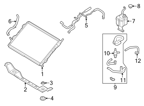 2023 Ford F-150 Lightning HOSE Diagram for NL3Z-8286-C