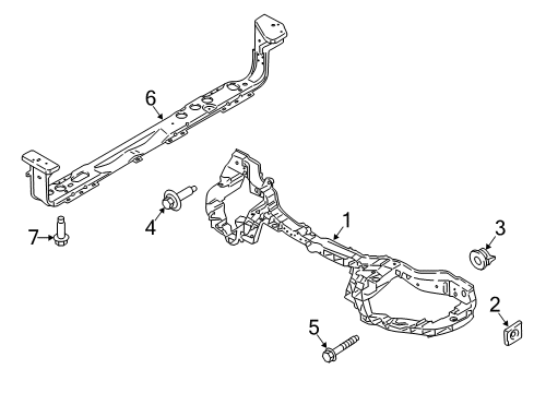 2018 Ford Focus Reinforcement Diagram for F1EZ-8A284-A