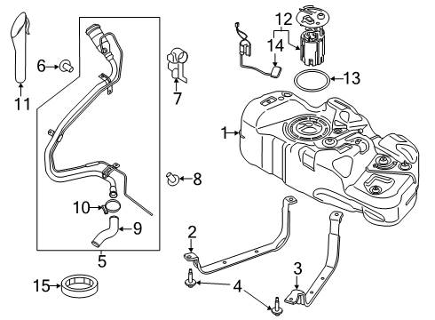 2016 Ford Transit Connect Fuel System Components Diagram