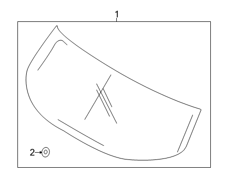 2014 Ford C-Max Lift Gate - Glass & Hardware Diagram